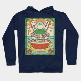 Samurai Frog Ramen Temple Hoodie